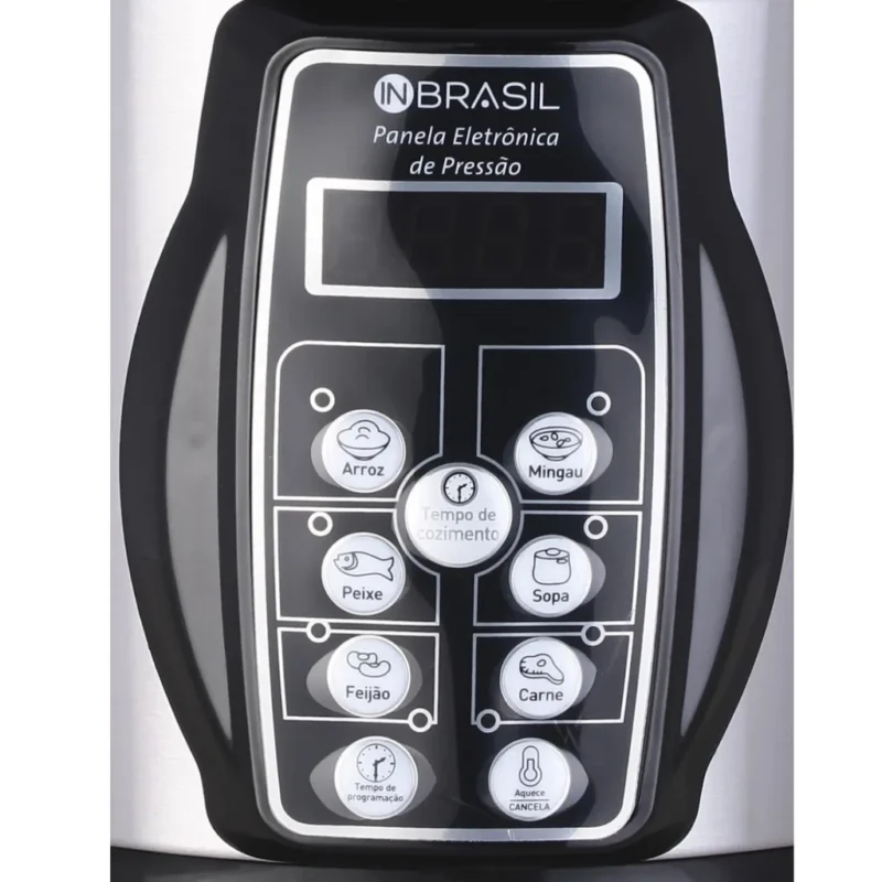 Panela De Pressão Elétrica Inox - 4 Litros - Multifuncional Digital - Image 7
