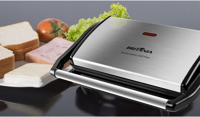 Sanduicheira e Grill Britânia BGR27I Press 2 em 1 850W 220V - Image 4