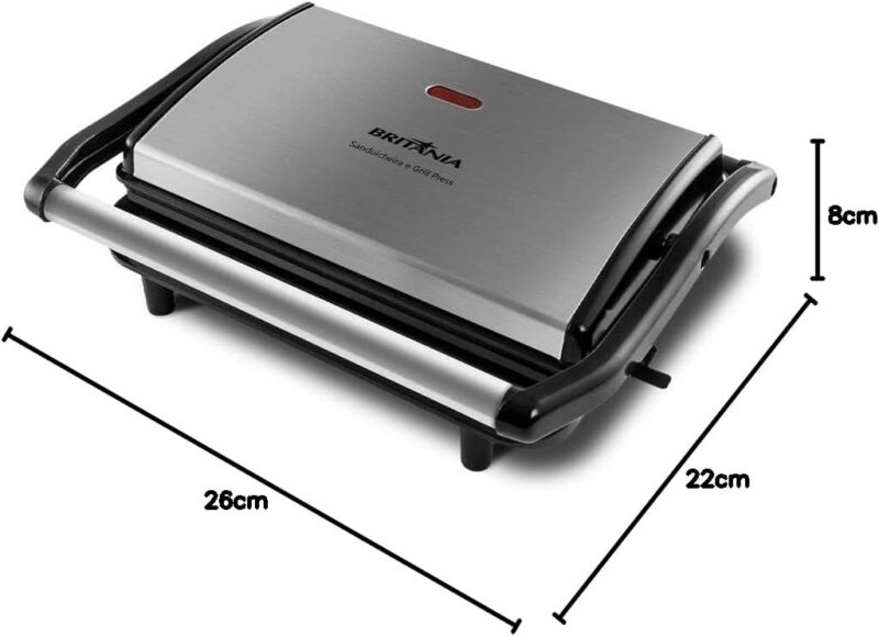 Sanduicheira e Grill Britânia BGR27I Press 2 em 1 850W 220V - Image 7