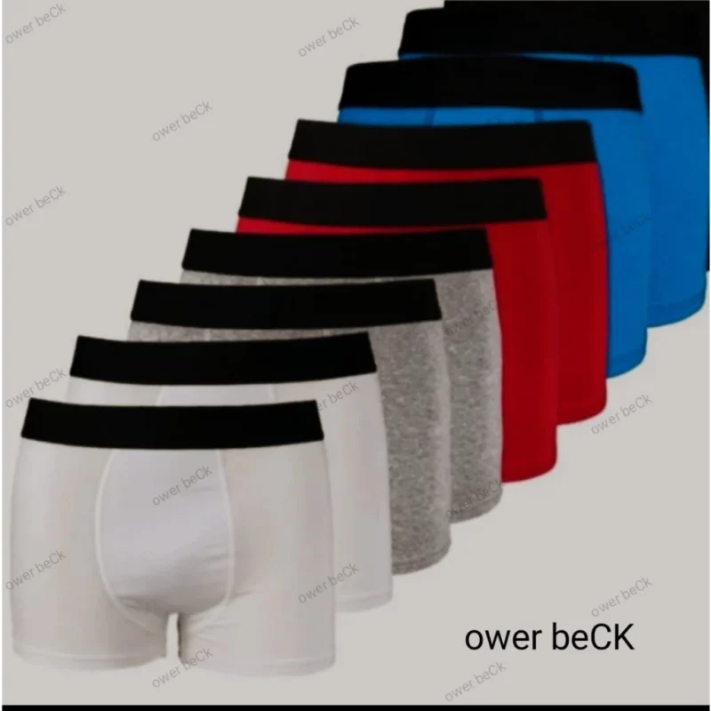 Kit 5 Cueca Box Cuecas Boxer Lisa Microfibra Com Forro - Image 2