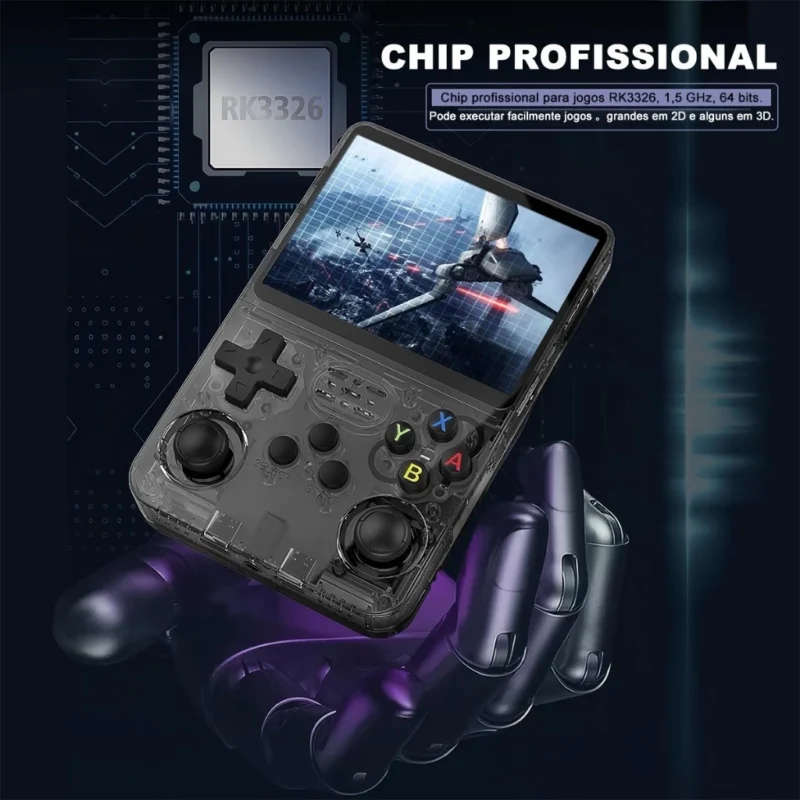 Console Portátil R36S + de 15.000 Jogos Vídeo Game 64g Linux Tela IPS 3.5 Polegadas a Pronta Entrega - Image 2